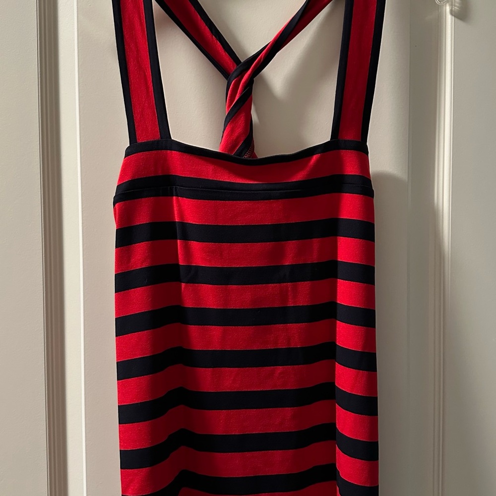 The Limited Red and Black Striped Top